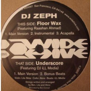 画像: DJ Zeph - Floor Wax/Underscore 12"
