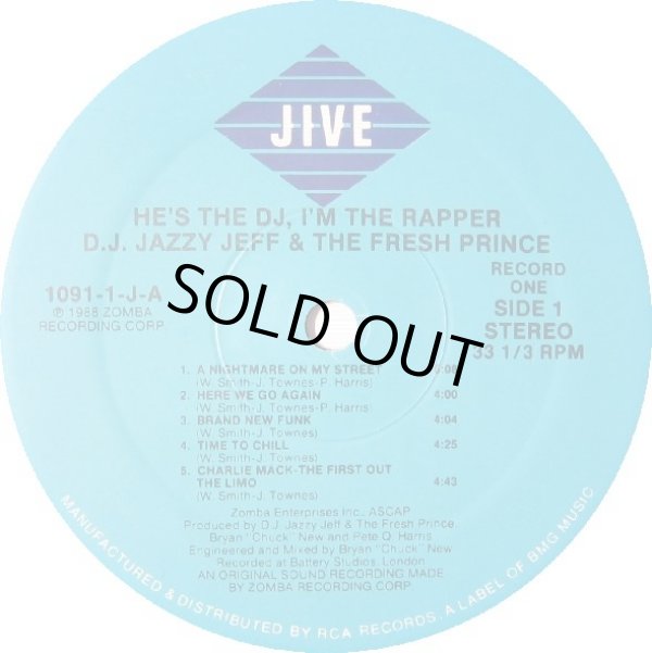 画像2: D.J. Jazzy Jeff & The Fresh Prince - He's The DJ, I'm The Rapper  2LP