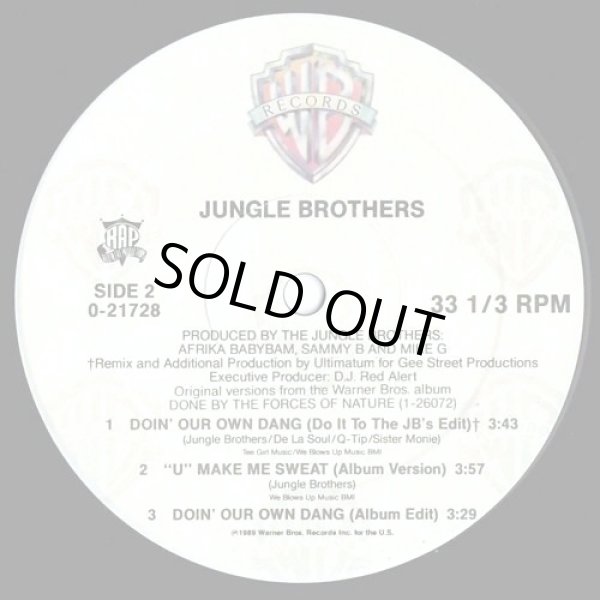 画像3: Jungle Brothers - Doin' Our Own Dang/"U"Make Me Sweat 12"