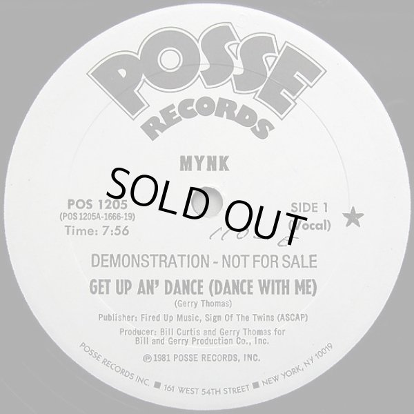 画像1: Mynk - Get Up An' Dance (Dance With Me)  12"