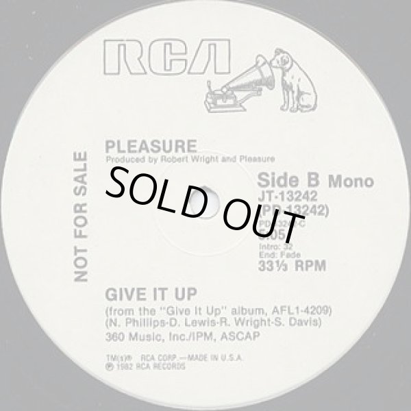 画像1: Pleasure - Give It Up (5:05) (Stereo/Mono)  12"