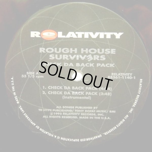 画像2: Rough House Survivers - Check Da Back Pack/Rough House  12"