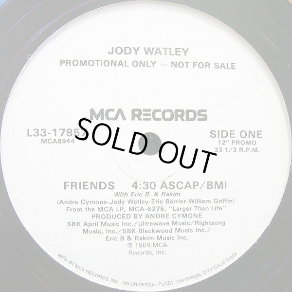 画像1: Jody Watley with Eric B. & Rakim - Friends (4:30)  12"