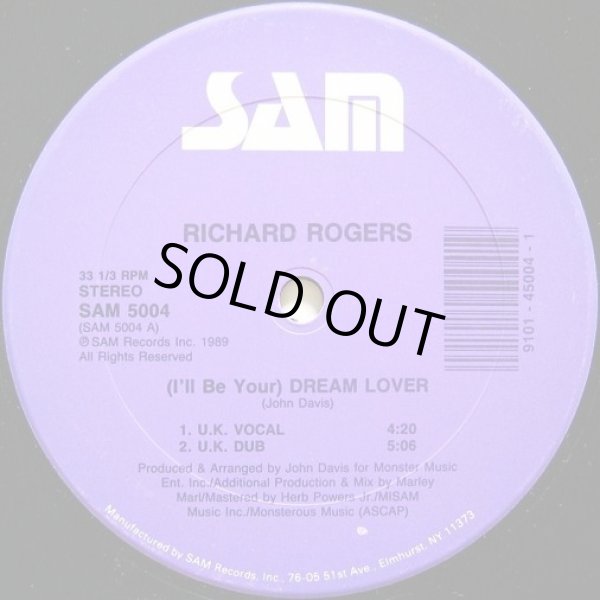 画像1: Richard Rogers - (I'll Be Your) Dream Lover  12"