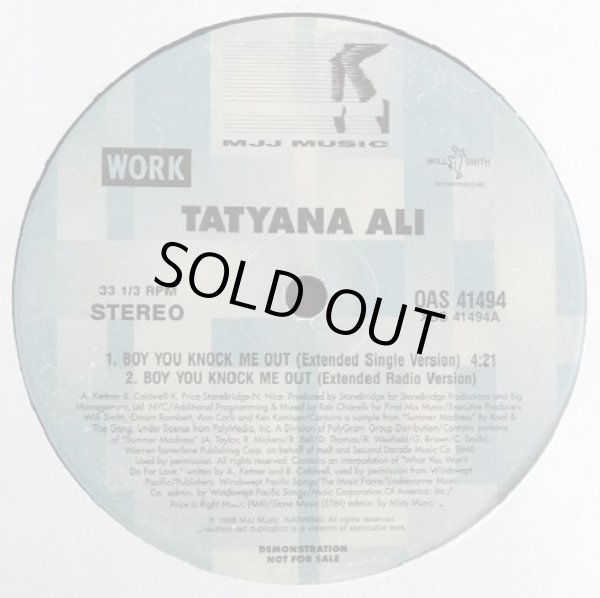 画像2: Tatyana Ali feat: Will Smith - Boy You Knock Me Out  12"