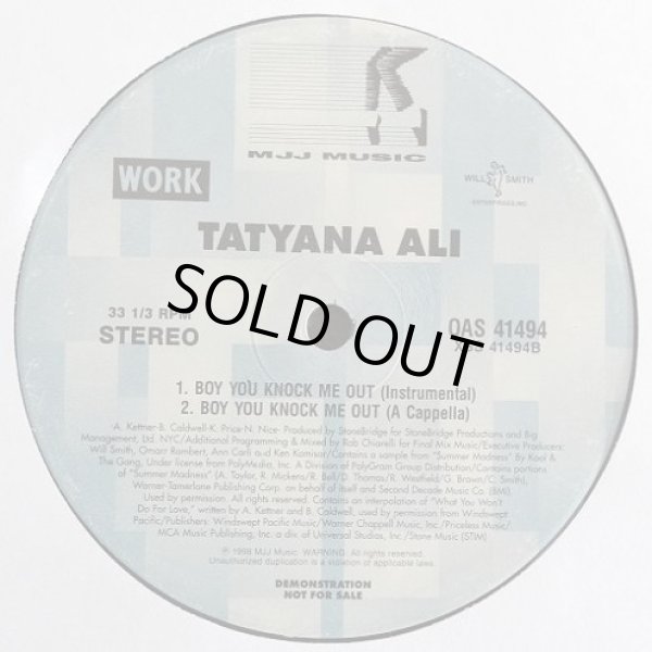画像3: Tatyana Ali feat: Will Smith - Boy You Knock Me Out  12"