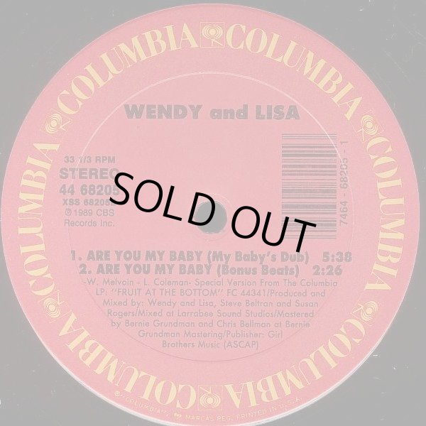 画像3: Wendy & Lisa - Are You My Baby  12"