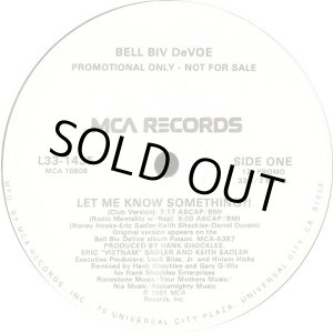 画像: Bell Biv DeVoe - Let Me Know Something ?!  12"