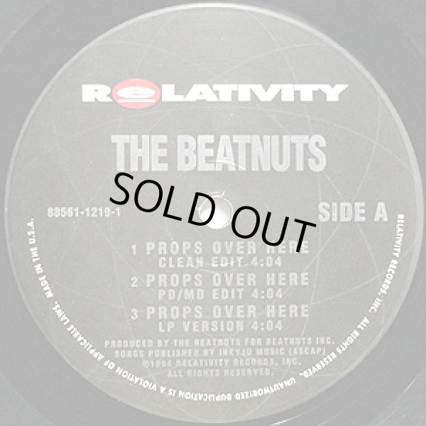 画像2: The Beatnuts - Props Over Here/Yeah You Get Props  12"