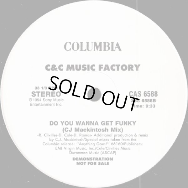 画像2: C&C Music Factory - Do You Wanna Get Funky-Got To Be Real (Robi-Rob's Hip-Hop Junkies Mix)/Do You Wanna Get Funky (CJ Mackintosh Mix)  12"