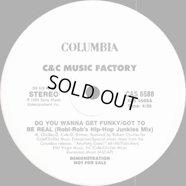 画像1: C&C Music Factory - Do You Wanna Get Funky-Got To Be Real (Robi-Rob's Hip-Hop Junkies Mix)/Do You Wanna Get Funky (CJ Mackintosh Mix)  12"