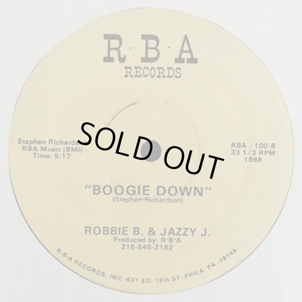 画像2: Robbie B.& Jazzy J. - Rock The Go-Go（3:15＋5:23 1Mix！)/Boogie Down  12"