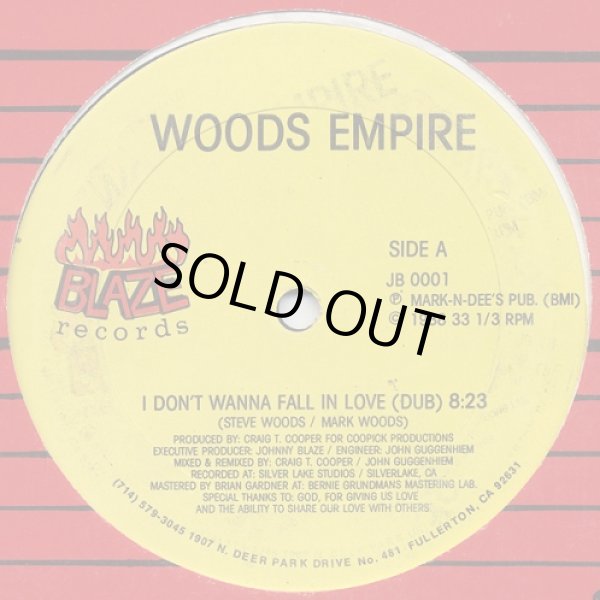 画像1: Woods Empire - I Don't Wanna Fall In Love/Save A Little Time For Me  12"