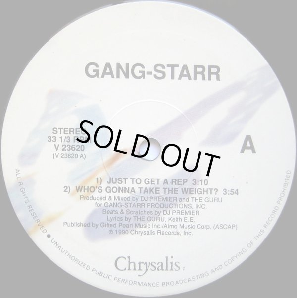 画像2: Gang-Starr - Just To Get A Rep/Who's Gonna Take The Weight ?  12"