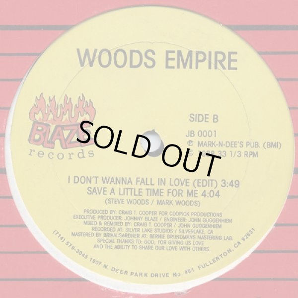 画像2: Woods Empire - I Don't Wanna Fall In Love/Save A Little Time For Me  12"