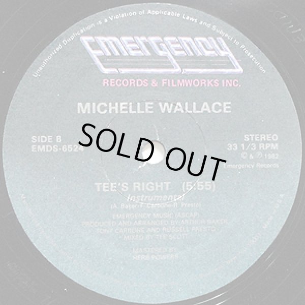 画像2: Michelle Wallace - It's Right/Tee's Right  12"