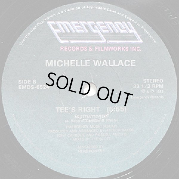 画像2: Michelle Wallace - It's Right/Tee's Right  12"