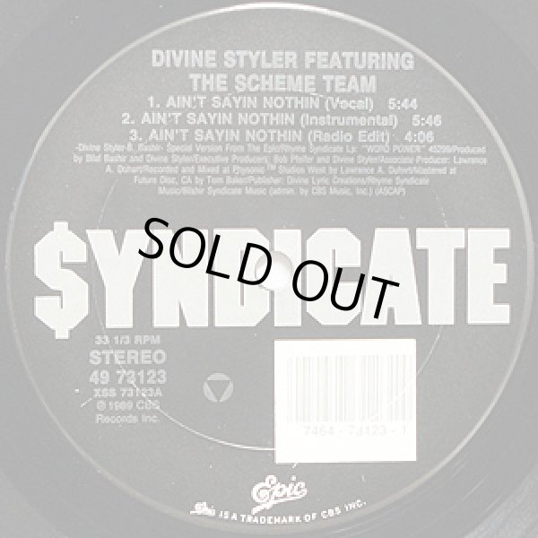 画像1: Divine Styler - Ain't Sayin Nothing/Tongue Of Labyrinth  12" 