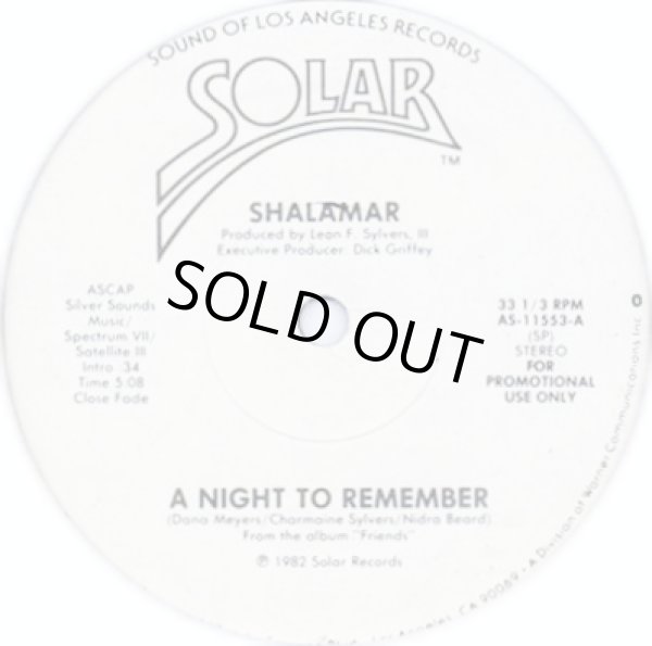 画像1: Shalamar - A Night To Remember (Streo/Mono)  12"