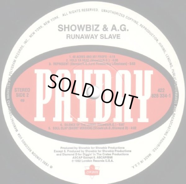 画像3: Showbiz & A.G - Runaway Slave  LP