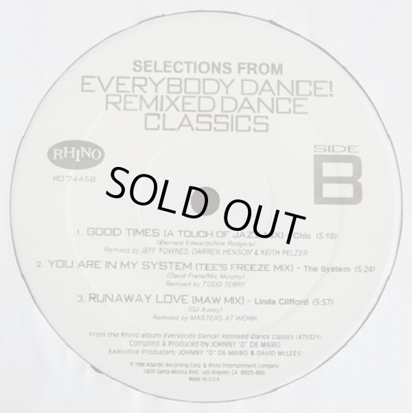 画像4: V.A - Selections From - Everybody Dance! Remixed Dance Classics  12"