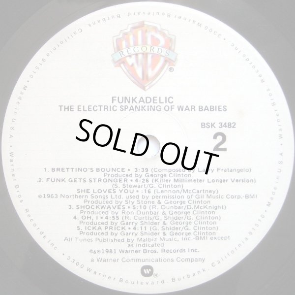 画像3: Funkadelic‎ - The Electric Spanking Of War Babies  LP
