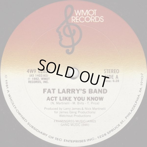 画像1: Fat Larry's Band - Act Like You Know  12"