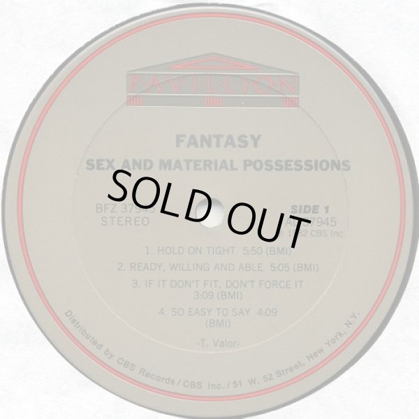 画像2: Fantasy - Sex And Material Possessions  LP