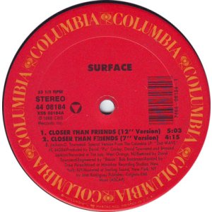 画像: Surface - Closer Than Friends  12" 