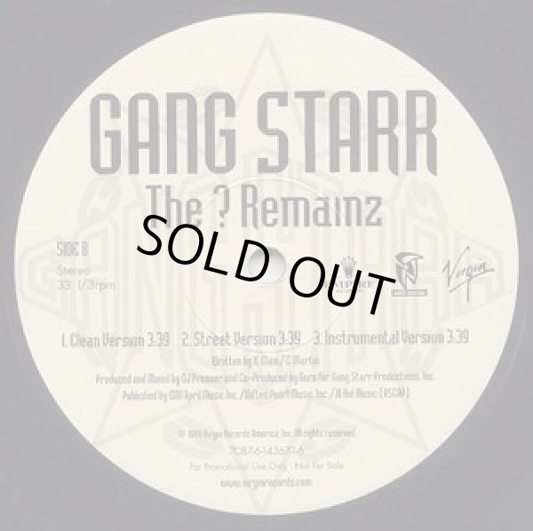 画像2: Gang Starr - All 4 Tha Ca$h/The ? Remainz  12" 