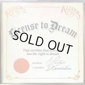 画像: Kleeer‎ - License To Dream  LP