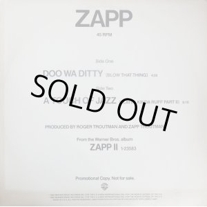 画像: Zapp - Doo Wa Ditty/A Touch Of Jazz  12"