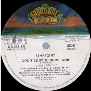 画像: Starpoint - Don't Be So Serious  12"
