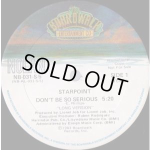 画像: Starpoint - Don't Be So Serious  12"
