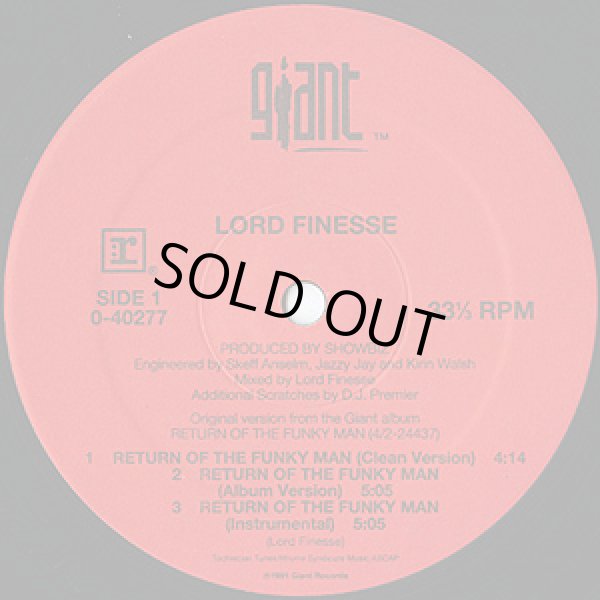 画像2: Lord Finesse - Return Of The Funky Man/Fuck 'Em  12" 