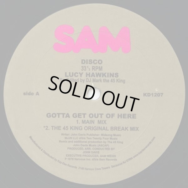 画像1: Lucy Hawkins - Gotta Get Out Of Here (45 King Re-Edit/Kenny Dope Re-Edit)  12" 