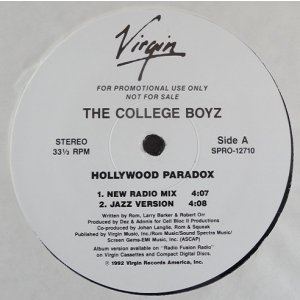 画像: The College Boyz - Hollywood Paradox (New Mixes)  12" 