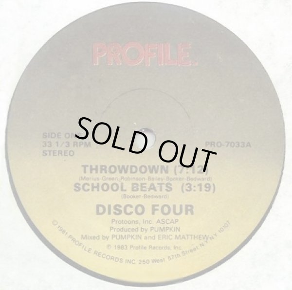 画像1: Disco Four - Throwdown/School Beats  12"