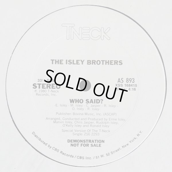 画像1: The Isley Brothers - Who Said ?/(Can't You See) What You Do To Me ?  12"