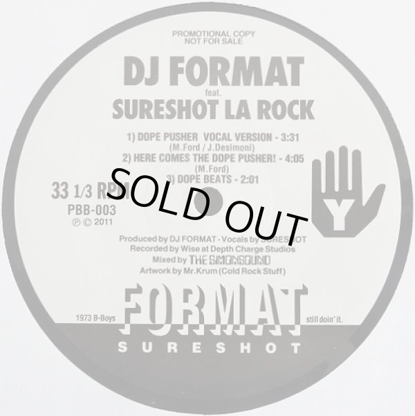 画像3: DJ Format Feat Sureshot La Rock	 - Mr D.J./Dope Pusher  12" 