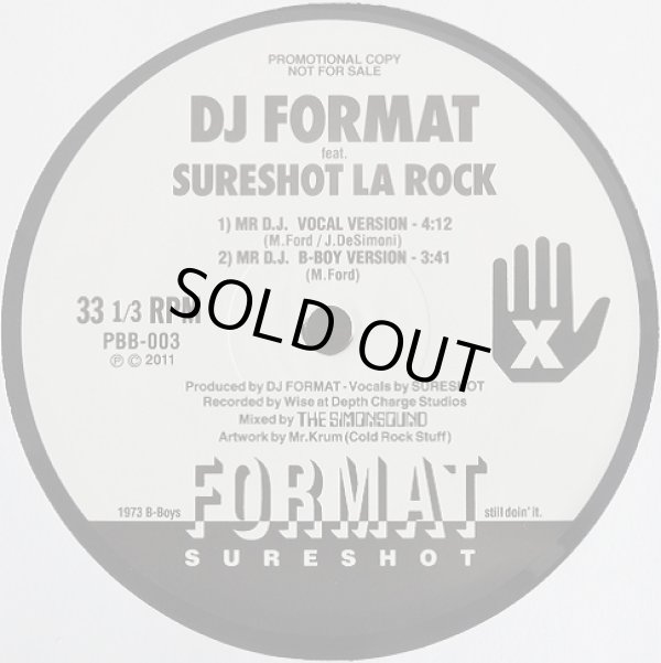画像2: DJ Format Feat Sureshot La Rock	 - Mr D.J./Dope Pusher  12" 