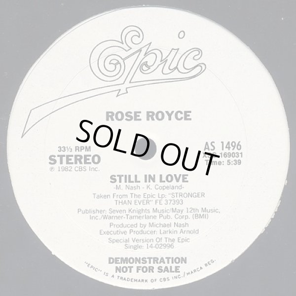 画像1: Rose Royce - Still In Love/Fire In The Funk  12"