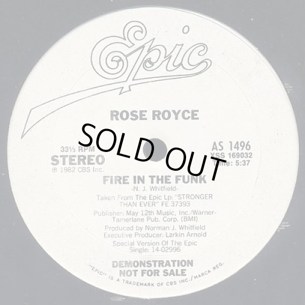 画像2: Rose Royce - Still In Love/Fire In The Funk  12"