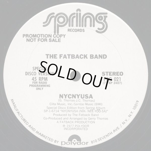 画像2: The Fatback Band - NYCNYUSA  12"