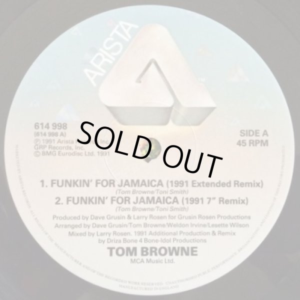 画像2: Tom Browne - Funkin' For Jamaica (1991 Remix)  12" 
