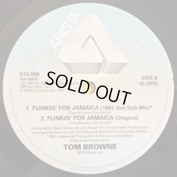 画像3: Tom Browne - Funkin' For Jamaica (1991 Remix)  12" 