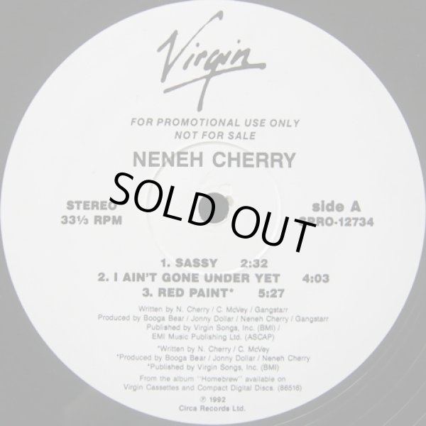 画像1: Neneh Cherry - Sassy/I Ain't Gone Under Yet/Red Paint/Somedays/Peace In Mind  EP