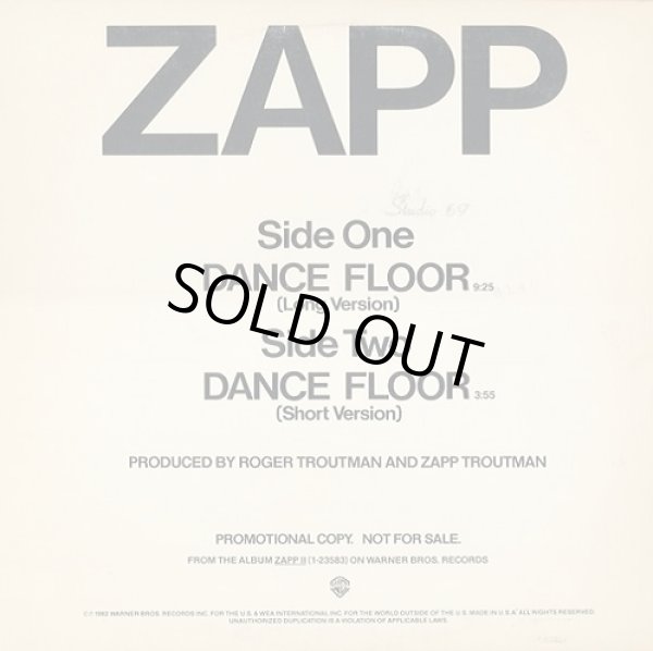 画像1: Zapp - Dance Floor  12"