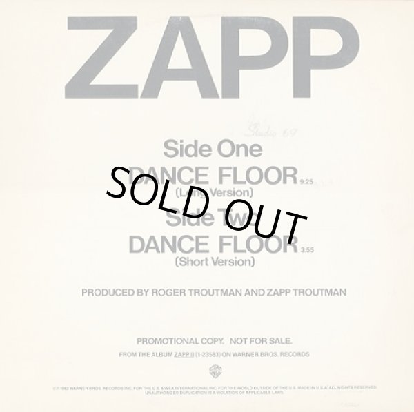 画像1: Zapp - Dance Floor  12"