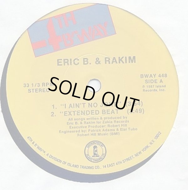 画像1: Eric B. & Rakim - I Ain't No Joke/Eric B Is On The Cut  12" 